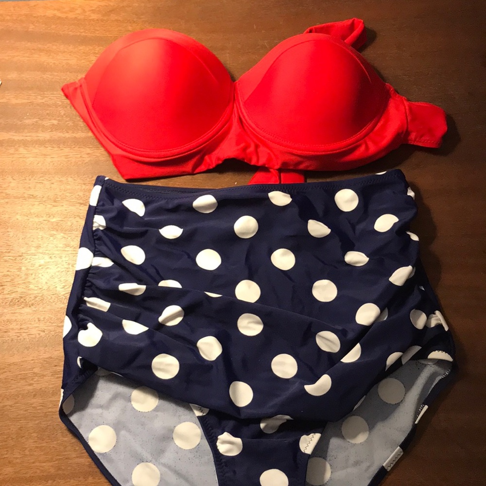 Amourri Vintage Underwire High Waisted Bikini